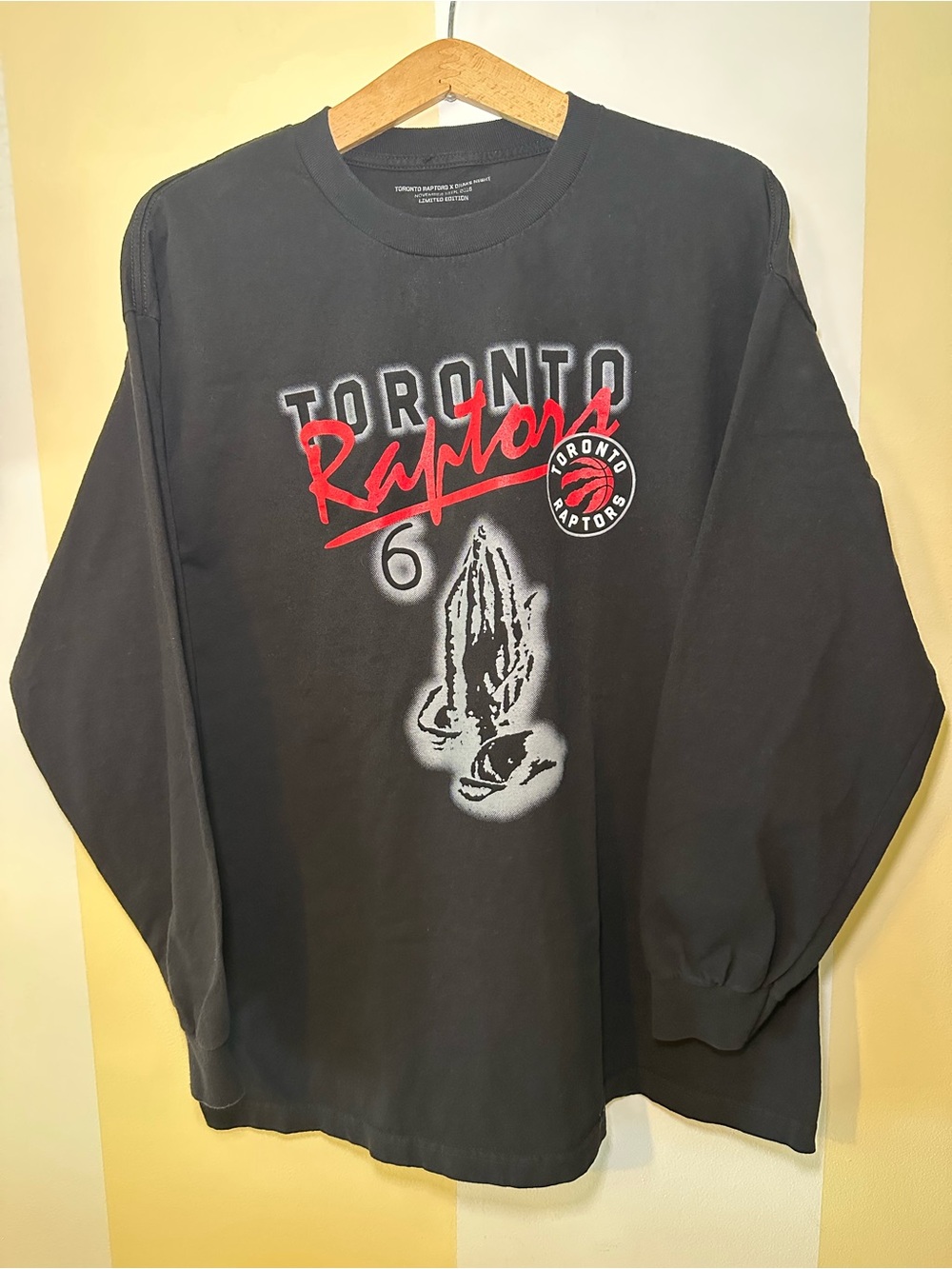 Toronto Raptors x Drake Night Limited Edition Shirt L 2016 NBA Long Sleeve Rare